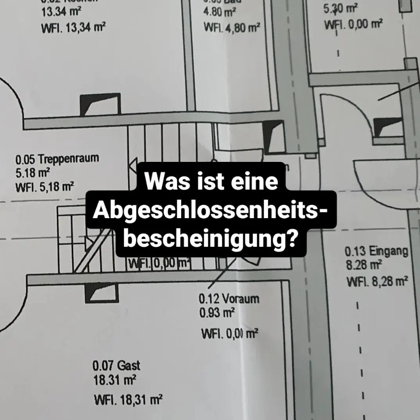 Aufteilungsplan Abgeschlossenheitsbescheinigung Beispiel